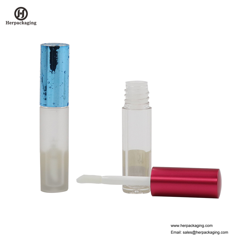 HCL307 Clear Plastic Empty тръби за гланц за устни за цветни козметични продукти с набит апликатор за гланц за устни