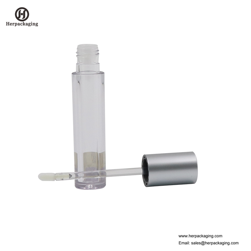 HCL309 Clear Plastic Empty тръби за гланциране на устни за цветни козметични продукти, с флокиран апликатор за гланц за устни