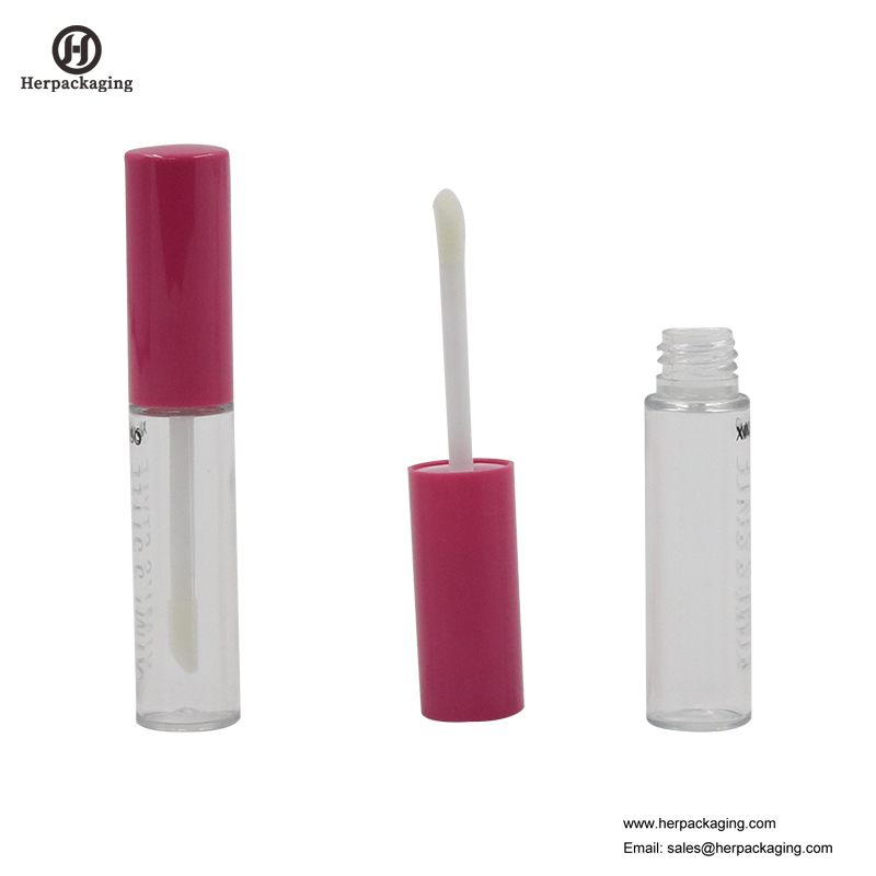 HCL310 Clear Plastic Empty тръби за гланциране на устни за цветни козметични продукти, с флокиран апликатор за гланц за устни