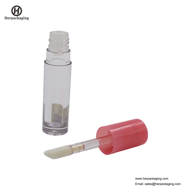 HCL311 Clear Plastic Empty тръби за гланциране на устни за цветни козметични продукти, с флокиран апликатор за гланц за устни