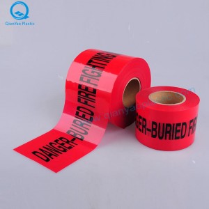 GAS подземна предупредителна лента; ЕЛЕКТРИЧНОСТ Подземна предупредителна лента; Пожарна предупредителна лента за пожар