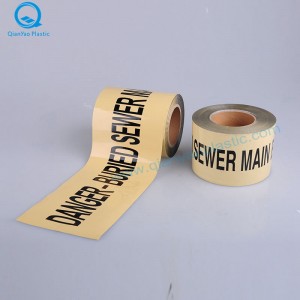 Австралийска алуминиева фолио, заровена STERMWATER подземна предупредителна лента; Подземна предупредителна лента SEWER; ПОЖАРНА БОРБА...