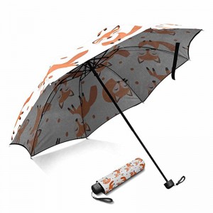 Pongee плат, метална рамка, маркетинг, трикратни продукти за чадър за слънце