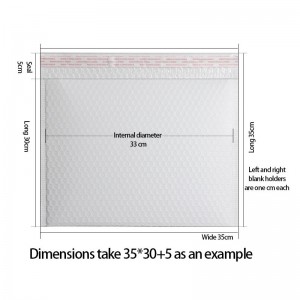 бели запечатващи мехурчета за опаковки с мехурчета, опаковки от поли, торбички с фолио за опаковане на балон