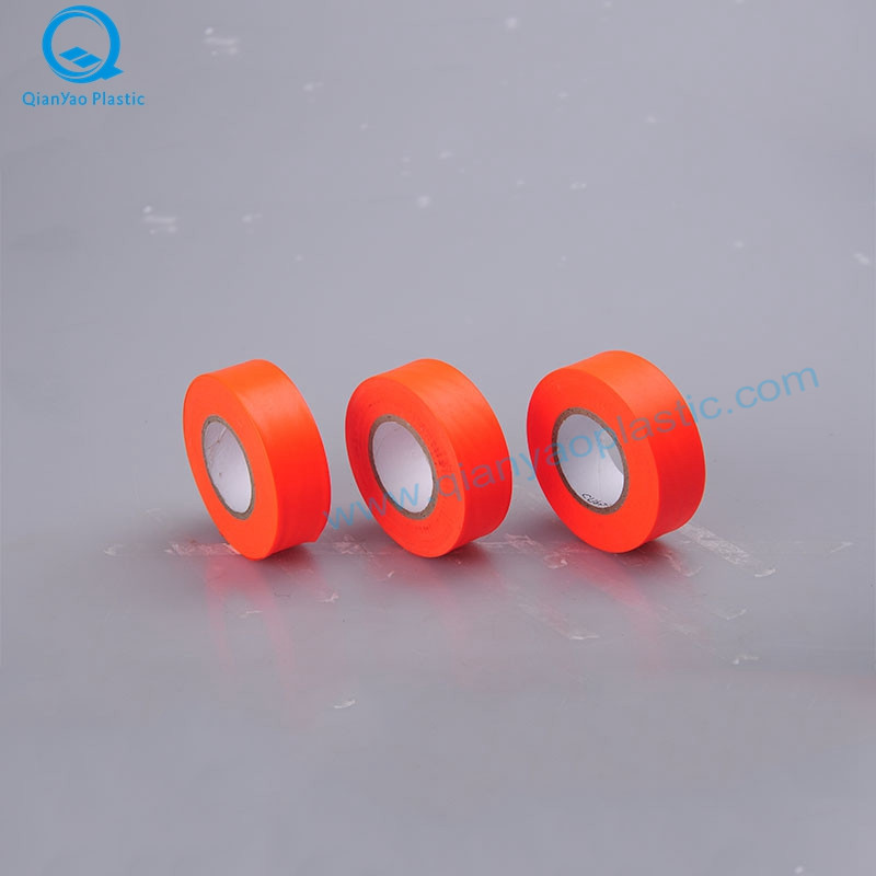 1-3 / 16'X150 '/ 300' Канада оранжево / розово PVC не релефна лента за флага