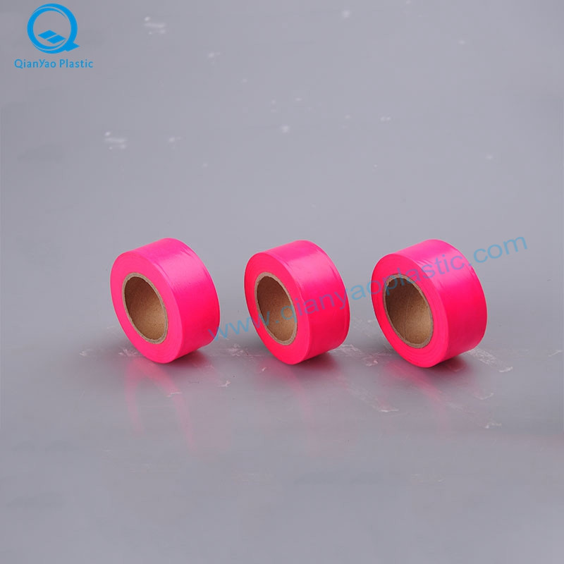 1-3 / 16'X150 '/ 300' Канада оранжево / розово PVC не релефна лента за флага