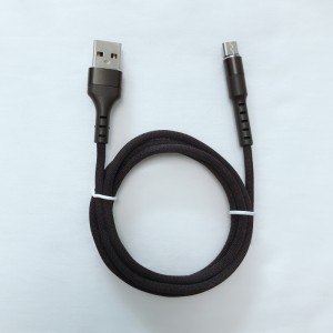 Бързо зареждане кръгъл алуминиев корпус сплетен флекс огъващ се USB кабел за данни за микро USB, тип C, iPhone светкавичен заряд и синхро...