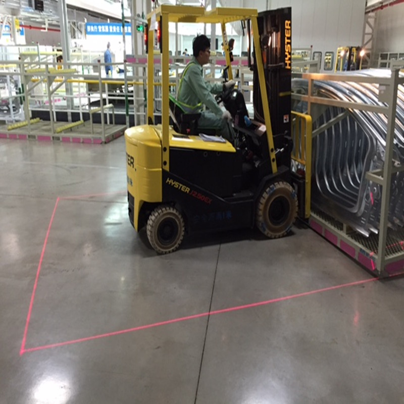 9-80Vdc лазер с висока яркост лампа Forlift червена зона