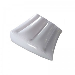 Триъгълник надуваемо легло клин възглавница / възглавница бял