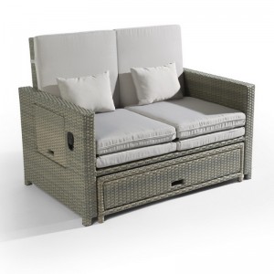 Градински сгъваеми лежащи пластмасови шезлонги от ратан