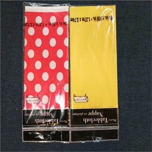 Сватбени тържества пластмасово отпечатано покритие за маса PEVA покривка за еднократна употреба