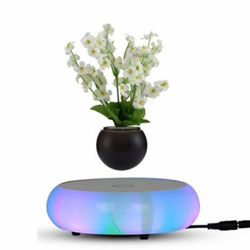 оловен лек керамичен магнитен плаващ левитиращ ir bonsai растителна саксия PA-0719