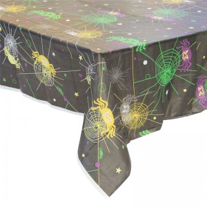 Черен цвят покривка за маса на Хелоуин