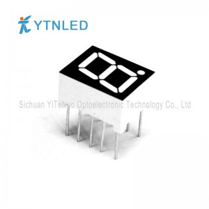 0,39 инча червено 1 цифрен 7 сегментен LED дисплей, цифрова тръба