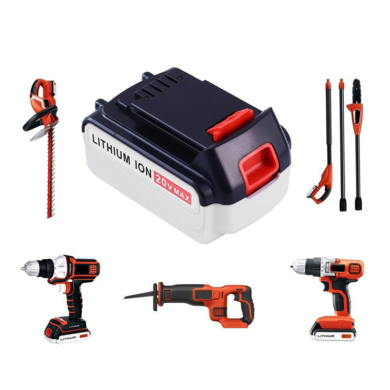 Li-ion 20V 4000mAh сменяеми батерии за Black u0026 Decker LB20, LBX20, LBX4020, LB2X4020 безжични инструменти