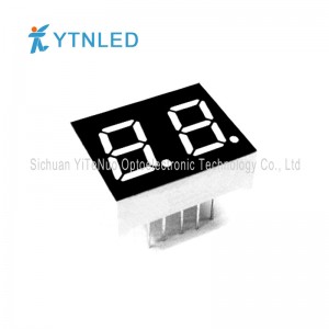 0,4 инчов двуцифрен червен 7-сегментен LED дисплей, цифрова тръба