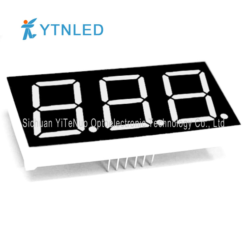 0,8 инчов червен 3 цифрен 7 сегментен LED дисплей, цифрова тръба