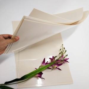 Висококачествен 0.5мм кайсиев цвят твърд полиетиленов полиетиленов лист за мебели