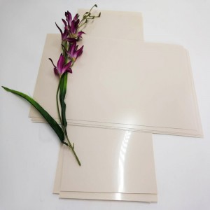 Висококачествен 0.5мм кайсиев цвят твърд полиетиленов полиетиленов лист за мебели