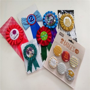 Търговия на едро на евтини печат потребителски бутон значка 58 мм магнит / огледало с щифт за безопасност