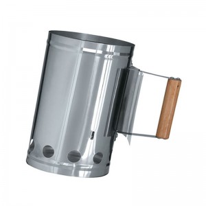 Стартер за комин с дървени въглища от неръждаема стомана