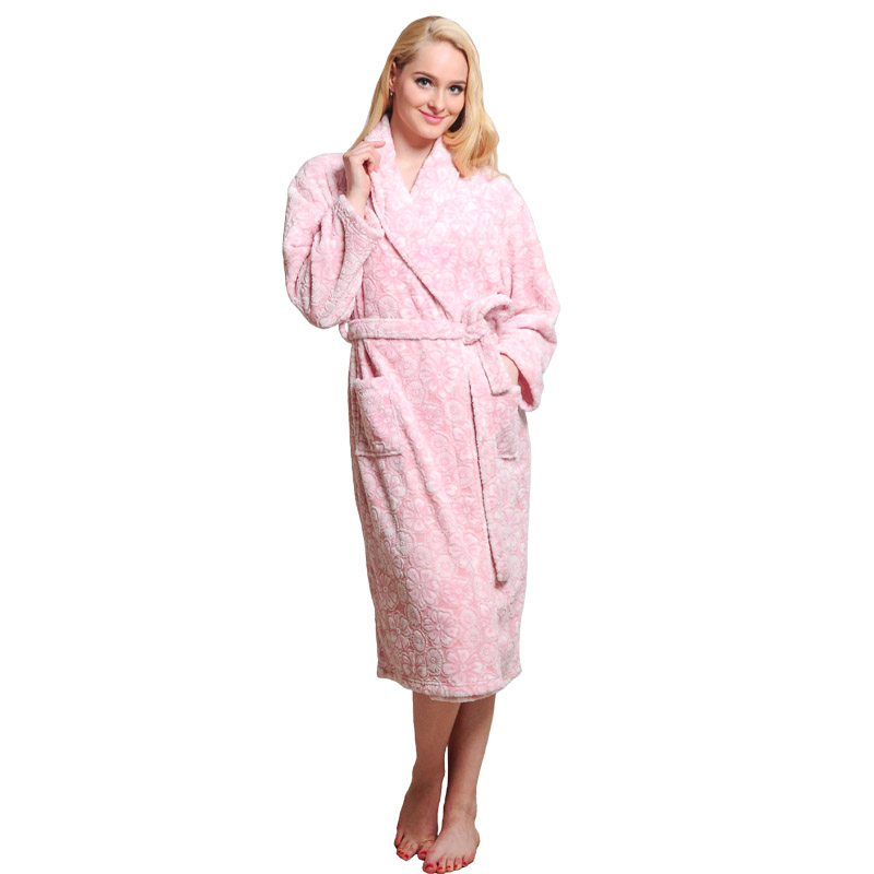 Дамски халати за есенни зимни халати за рязане на пола за възрастни