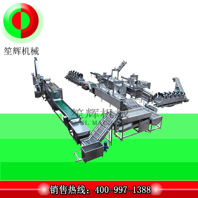 Мащабна производствена линия на пържени картофи