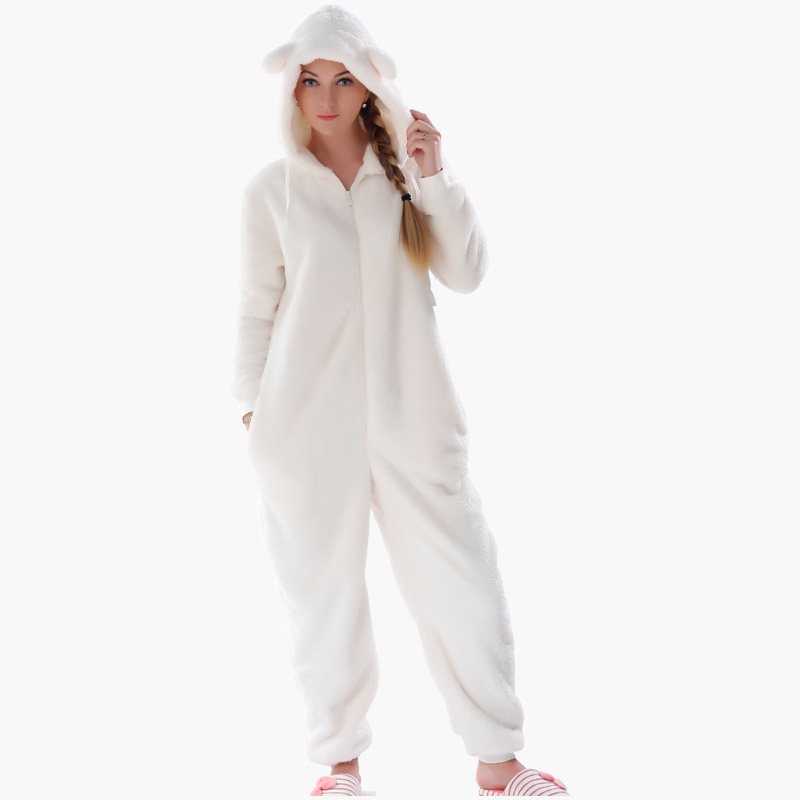 Дамски пижами Onesie с качулки с уши за животни