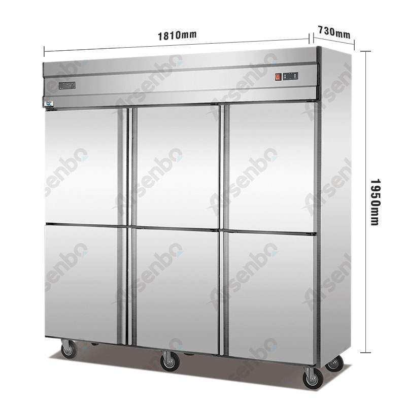 Екологично чист изправен кухненски хладилник и охлаждане с въздушен цикъл