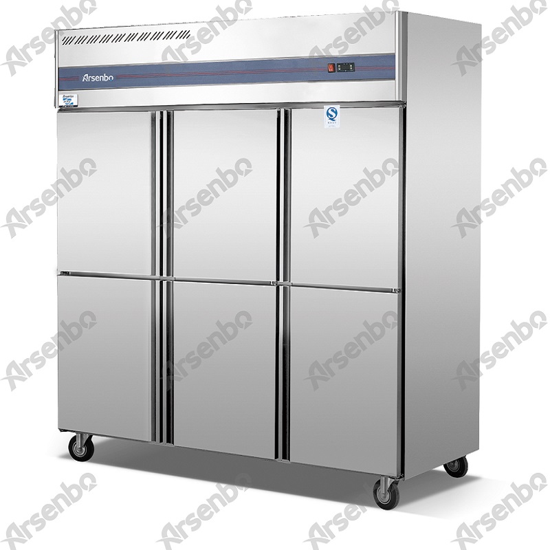 Екологично чист изправен кухненски хладилник и охлаждане с въздушен цикъл