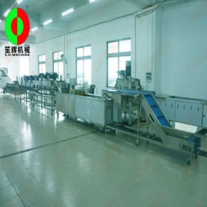 Производствена линия за почистване и сушене на въздух за светене на ядки