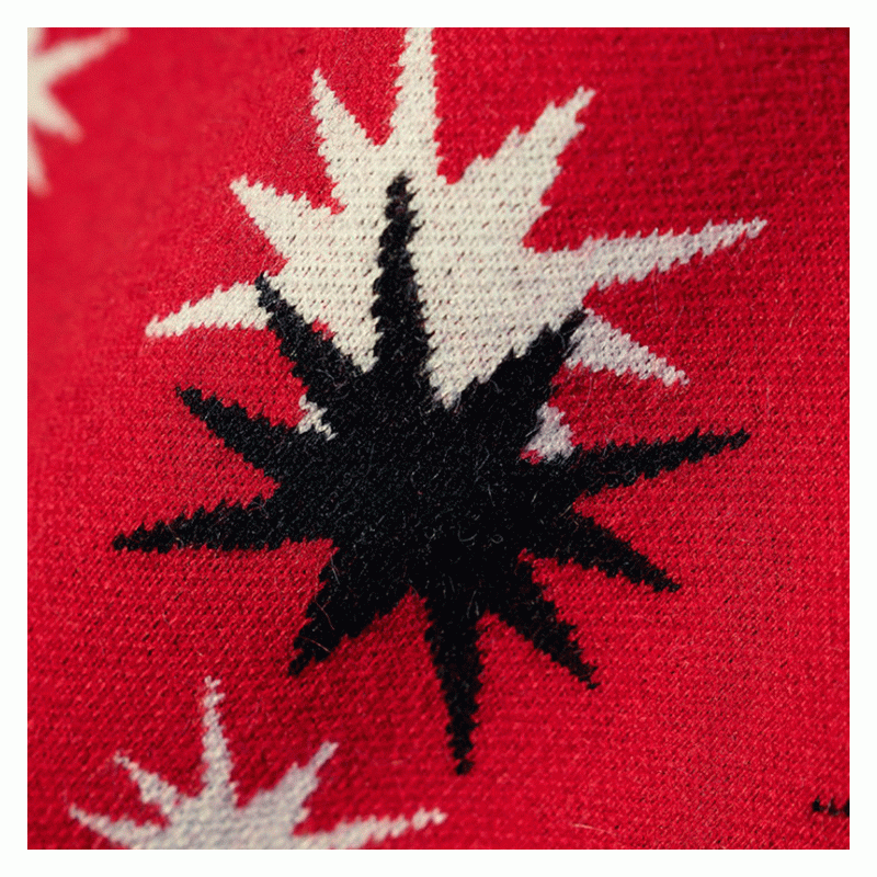 2019 Нов свободен взрив звезда раглан ръкави дебел плетен пуловер