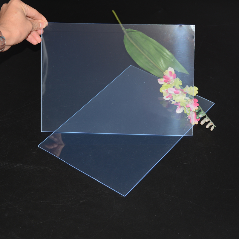 Гореща разпродажба 1 мм твърд прозрачен пластмасов PVC лист за лазерно рязане