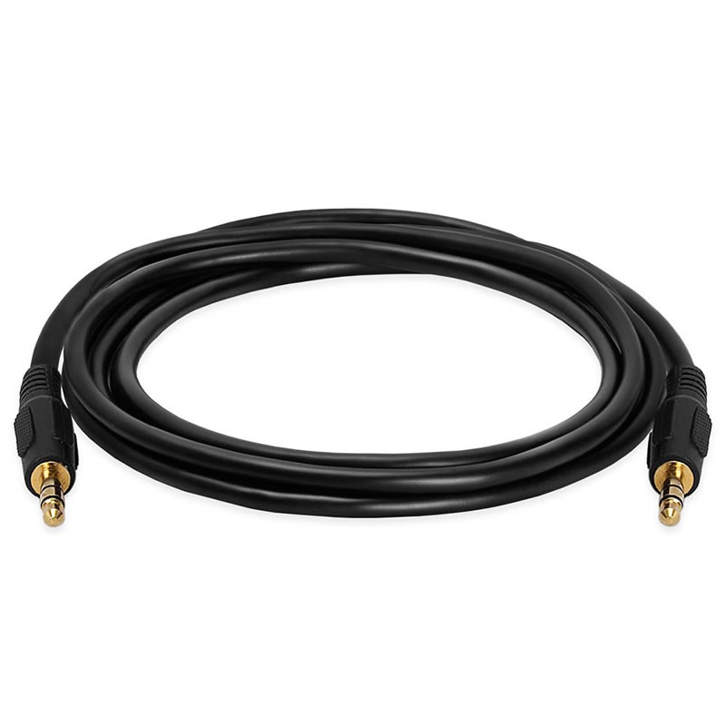 3,5 мм AUX мъжки до мъжки стерео аудио кабел спомагателни слушалки кабел MP3 PC - 6 крака позлатени