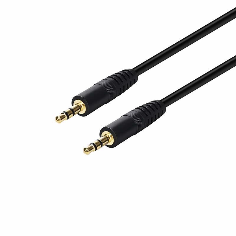 3,5 мм AUX мъжки до мъжки стерео аудио кабел спомагателни слушалки кабел MP3 PC - 6 крака позлатени