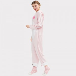 Пижамен комплект за бродирани панталони за жени Onesie