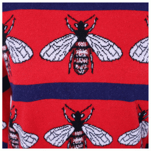 Персонализирани OEM пчелни жакардови дамски плетени пуловери пуловери Dongguan Knit Factory