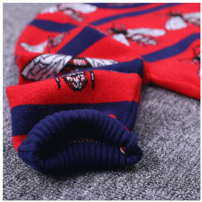 Персонализирани OEM пчелни жакардови дамски плетени пуловери пуловери Dongguan Knit Factory