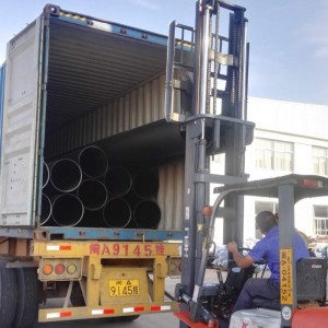 ISO стандартна синя цветна HDPE тръба за пазар в Шри Ланка