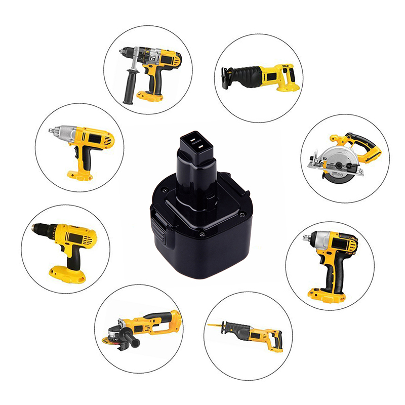 DE9062, DW9061, DW9062 Резервни батерии Dewalt 9.6V 3000mAh Ni-Mh батерия