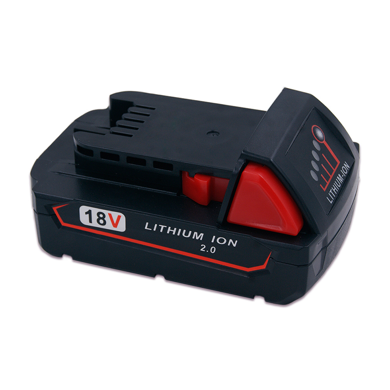 Литиево-йонни 18V 2000mAh сменяеми батерии за електроинструменти за Милуоки 48-11-1840 M18