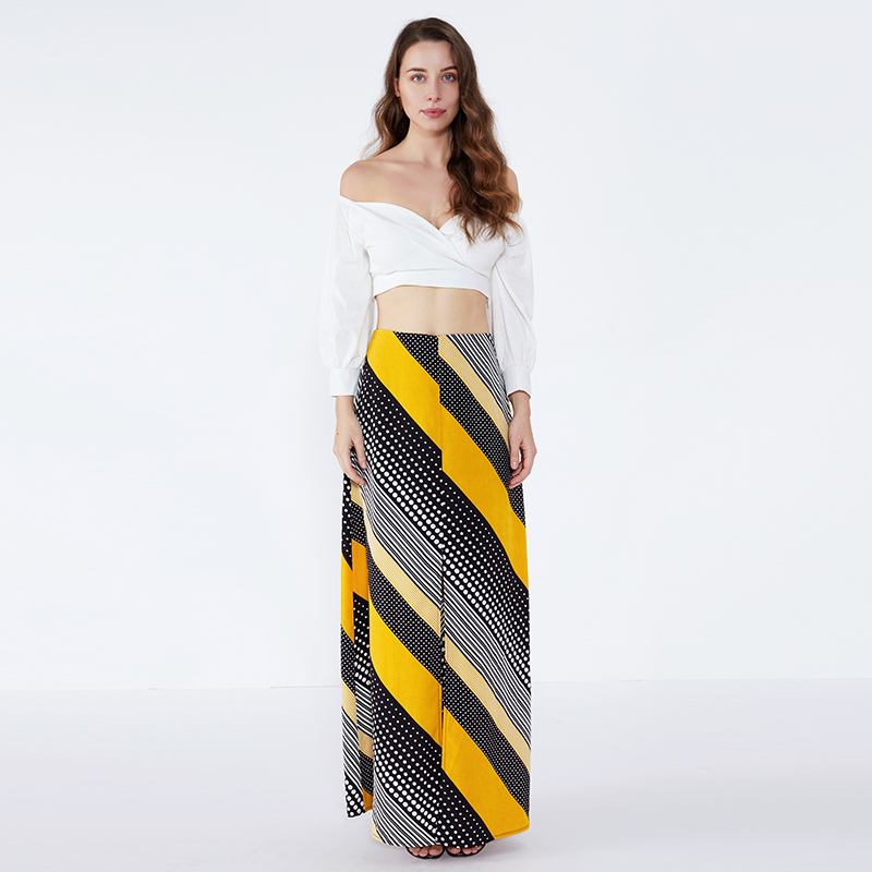 Wave Point Fringes индийски дизайнер Lehenga моден шифон Maxi дълга пола