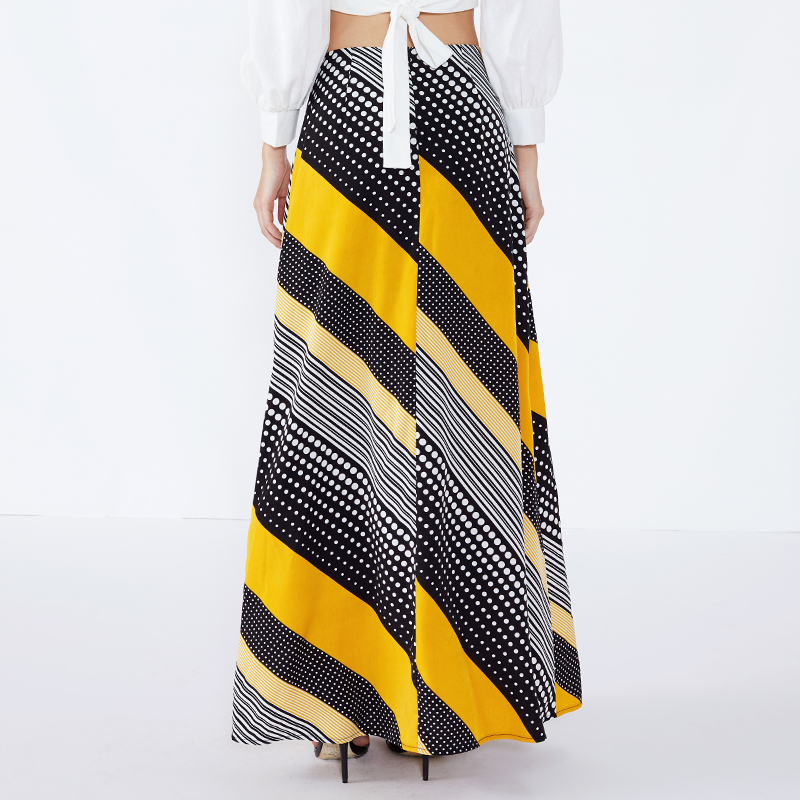 Wave Point Fringes индийски дизайнер Lehenga моден шифон Maxi дълга пола