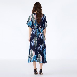 Африкански дизайн елегантни дамски рокли от шифон, ежедневни рокли лято JSDJ2558