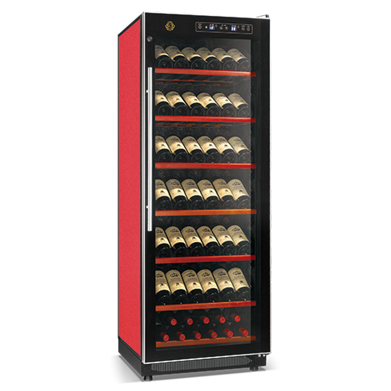 Елегантен сериен високоефективен компресор за вино за охлаждане без замръзване 120W директно охлаждане витрина за напитки