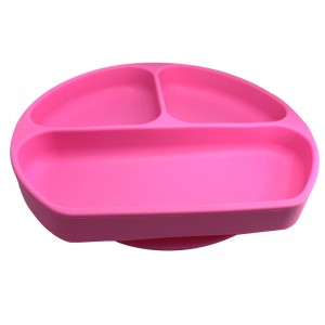 Горещ продукт Нехлъзгаща вендуза силиконови бебешки чинии Бебешка маса Placemat