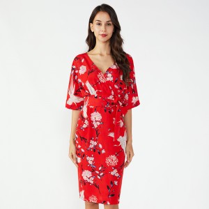 Най-новите модели дамски по поръчка едно парче жени лятна плетена рокля