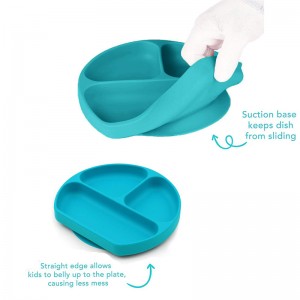 Силиконова бебешка вендуза за подложка за хранене от силикон