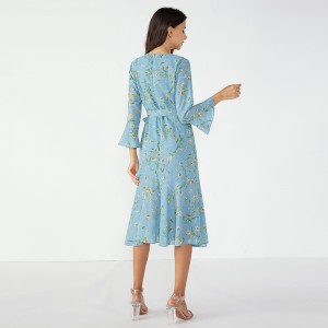 Sky Blue Fancy Dinner Tutu African Designs зимна рокля