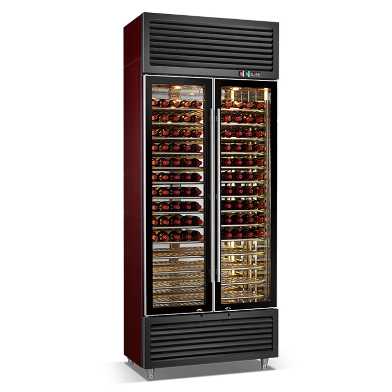 Доста серия високоефективен охладител за вино с компресор 185W / 380W / 460W въздушно охлаждане с една температура
